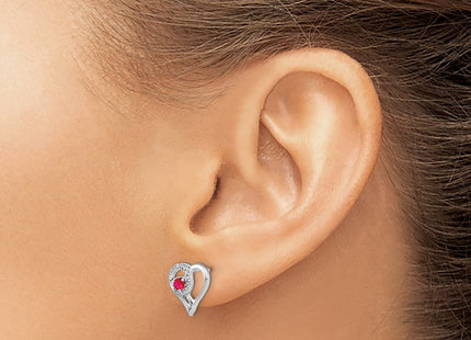 14k White Gold Earrings Style EM7173 - Classique Jewelry Inc.