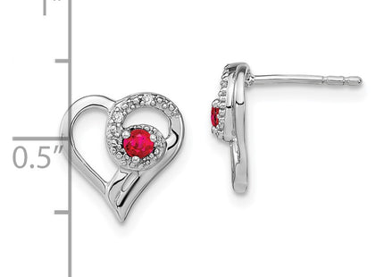 14k White Gold Earrings Style EM7173 - Classique Jewelry Inc.
