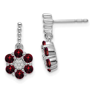 14k White Gold Earrings Style EM7191 - Classique Jewelry Inc.