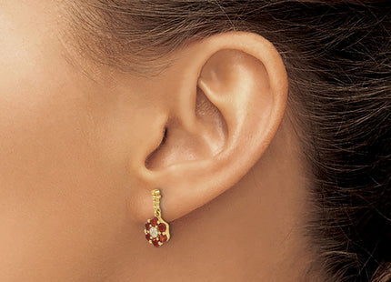 14k Yellow Gold Earrings Style EM7191 - Classique Jewelry Inc.