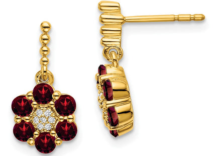 14k Yellow Gold Earrings Style EM7191 - Classique Jewelry Inc.