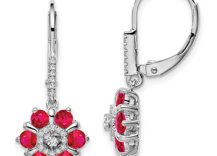 14k White Gold Earrings Style EM7192 - Classique Jewelry Inc.