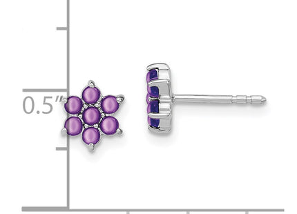 14k White Gold Earrings Style EM7199 - Classique Jewelry Inc.