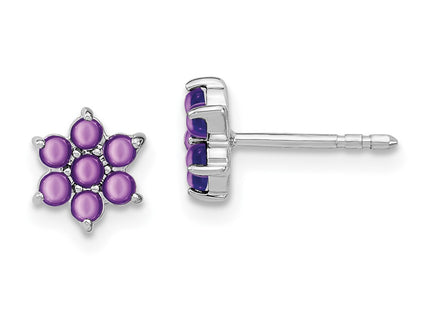 14k White Gold Earrings Style EM7199 - Classique Jewelry Inc.