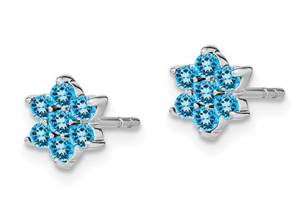 14k White Gold Earrings Style EM7199 - Classique Jewelry Inc.