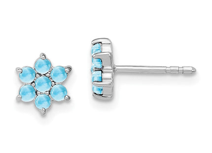 14k White Gold Earrings Style EM7199 - Classique Jewelry Inc.