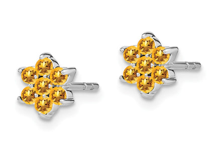 14k White Gold Earrings Style EM7199 - Classique Jewelry Inc.