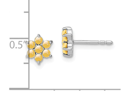 14k White Gold Earrings Style EM7199 - Classique Jewelry Inc.