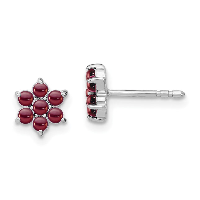 14k White Gold Earrings Style EM7199 - Classique Jewelry Inc.