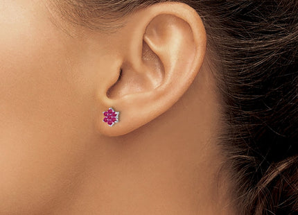 14k White Gold Earrings Style EM7199 - Classique Jewelry Inc.