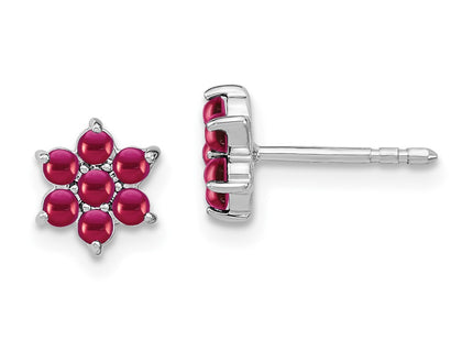 14k White Gold Earrings Style EM7199 - Classique Jewelry Inc.