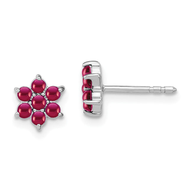 14k White Gold Earrings Style EM7199 - Classique Jewelry Inc.