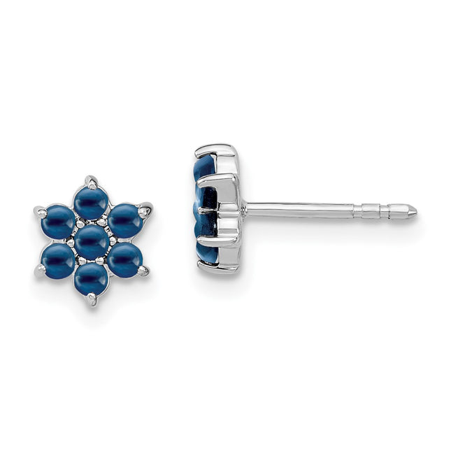 14k White Gold Earrings Style EM7199 - Classique Jewelry Inc.