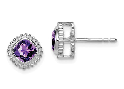 14k White Gold Earrings Style EM7201 - Classique Jewelry Inc.