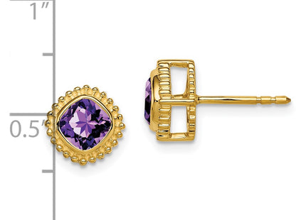14k Yellow Gold Earrings Style EM7201 - Classique Jewelry Inc.