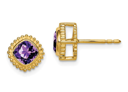 14k Yellow Gold Earrings Style EM7201 - Classique Jewelry Inc.