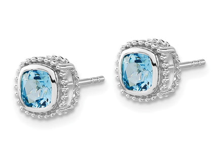 14k White Gold Earrings Style EM7201 - Classique Jewelry Inc.