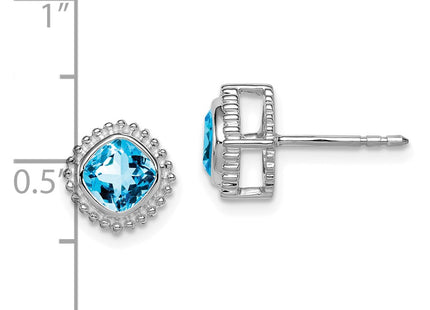 14k White Gold Earrings Style EM7201 - Classique Jewelry Inc.