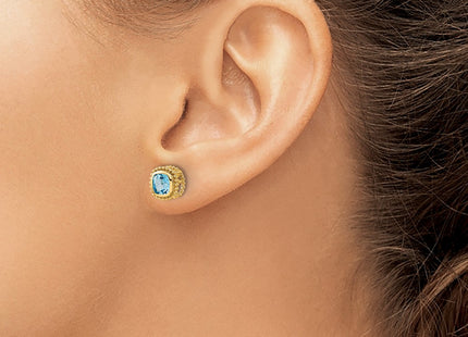14k Yellow Gold Earrings Style EM7201 - Classique Jewelry Inc.