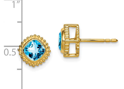14k Yellow Gold Earrings Style EM7201 - Classique Jewelry Inc.