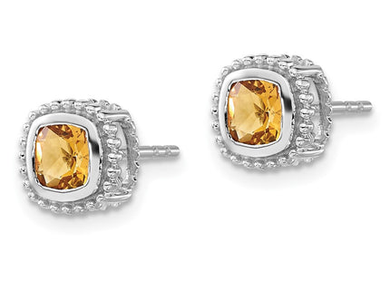 14k White Gold Earrings Style EM7201 - Classique Jewelry Inc.