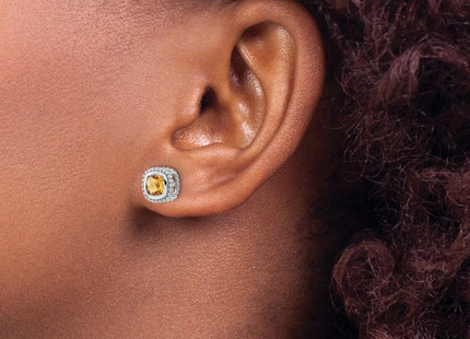 14k White Gold Earrings Style EM7201 - Classique Jewelry Inc.