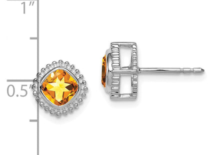 14k White Gold Earrings Style EM7201 - Classique Jewelry Inc.