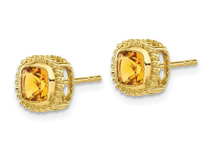 14k Yellow Gold Earrings Style EM7201 - Classique Jewelry Inc.