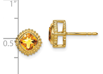 14k Yellow Gold Earrings Style EM7201 - Classique Jewelry Inc.
