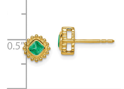 14k Yellow Gold Earrings Style EM7201 - Classique Jewelry Inc.