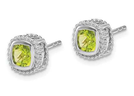 14k White Gold Earrings Style EM7201 - Classique Jewelry Inc.