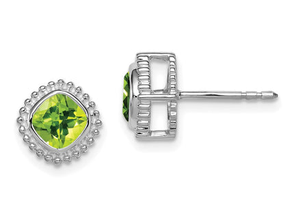 14k White Gold Earrings Style EM7201 - Classique Jewelry Inc.