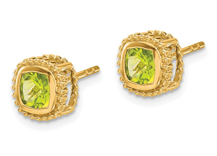 14k Yellow Gold Earrings Style EM7201 - Classique Jewelry Inc.
