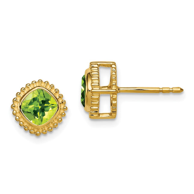 14k Yellow Gold Earrings Style EM7201 - Classique Jewelry Inc.