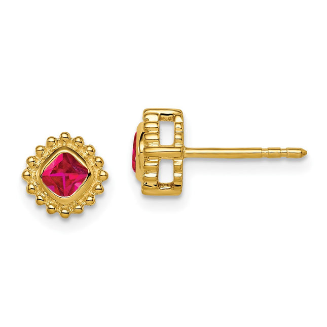 14k Yellow Gold Earrings Style EM7201 - Classique Jewelry Inc.