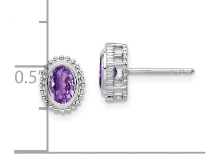 14k White Gold Earrings Style EM7202 - Classique Jewelry Inc.