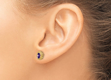 14k Yellow Gold Earrings Style EM7202 - Classique Jewelry Inc.