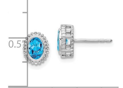 14k White Gold Earrings Style EM7202 - Classique Jewelry Inc.