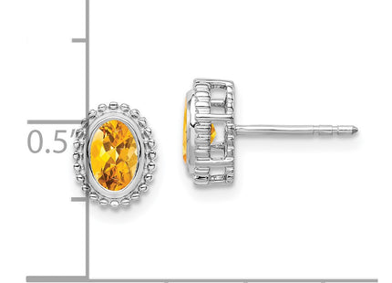 14k White Gold Earrings Style EM7202 - Classique Jewelry Inc.
