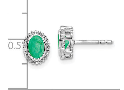 14k White Gold Earrings Style EM7202 - Classique Jewelry Inc.