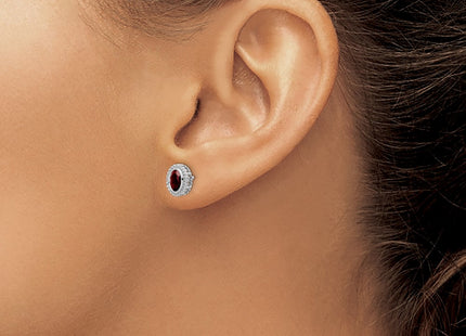 14k White Gold Earrings Style EM7202 - Classique Jewelry Inc.