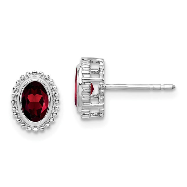 14k White Gold Earrings Style EM7202 - Classique Jewelry Inc.