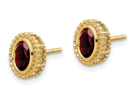 14k Yellow Gold Earrings Style EM7202 - Classique Jewelry Inc.