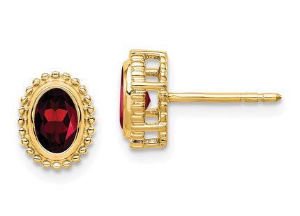 14k Yellow Gold Earrings Style EM7202 - Classique Jewelry Inc.