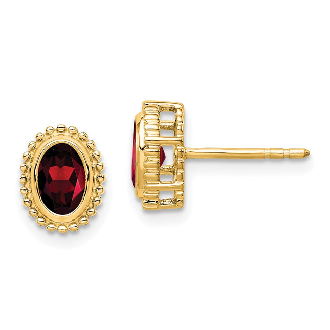 14k Yellow Gold Earrings Style EM7202 - Classique Jewelry Inc.