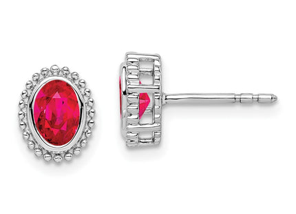 14k White Gold Earrings Style EM7202 - Classique Jewelry Inc.