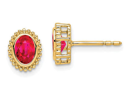 14k Yellow Gold Earrings Style EM7202 - Classique Jewelry Inc.