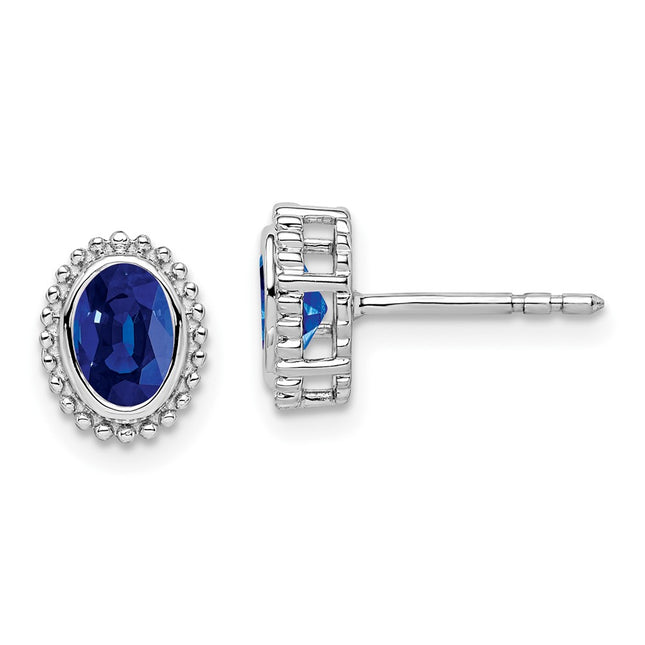 14k White Gold Earrings Style EM7202 - Classique Jewelry Inc.