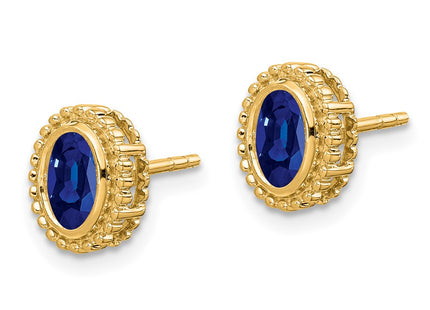 14k Yellow Gold Earrings Style EM7202 - Classique Jewelry Inc.