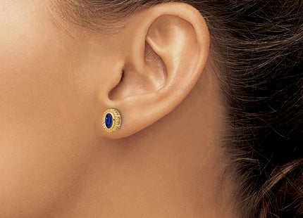 14k Yellow Gold Earrings Style EM7202 - Classique Jewelry Inc.